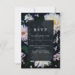 Mariage floral Moody Dahlia RSVP vert