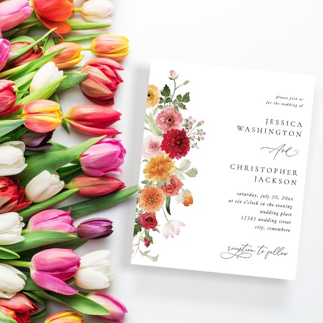 Mariage Floral multicolore Budget été (Créateur téléchargé)