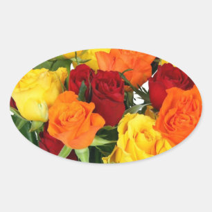 Mariage FLORAL OVAL ENVELOPE SEALS & STICKERS