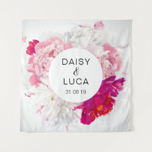 Mariage Floral Retour Tapisserie Photo Booth