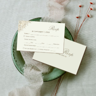 mariage floral romantique Rsvp   Police de script