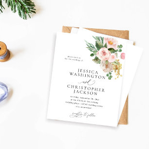 Mariage floral rose et champagne budget