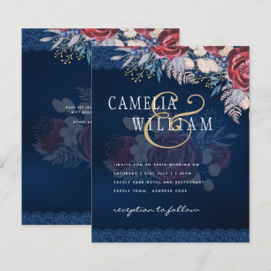 Mariage Floral Sans Temps Broderie de Bourgogne Bl