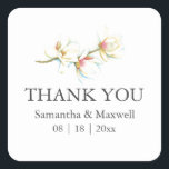 Mariage floral simple favorise Stickers Modèle<br><div class="desc">Ajoutez une touche d'élégance à votre journée spéciale grâce à nos stickers de mariage floral à aquarelle blanche et simple. Avec un design floral délicat, ces autocollants personnalisés peuvent être personnalisés avec vos noms et date mariage en utilisant notre modèle facile à utiliser. Parfaits pour les faveurs mariages ou nuptiales...</div>