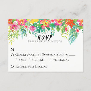Mariage floral sur l'île tropicale RSVP