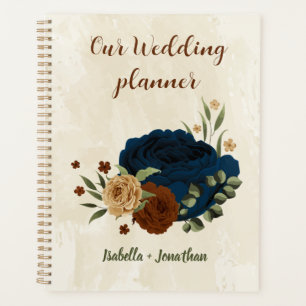 mariage floral terracotta marine