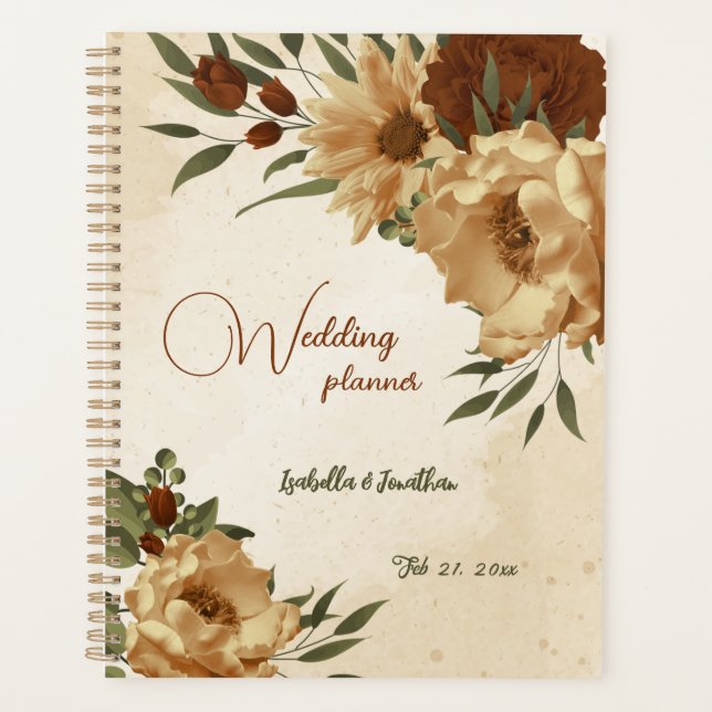 mariage floral verdure terracotta rustique (Devant)