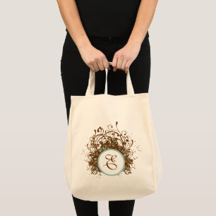 Mariage floral Vintage du sac de la mariée Monogra