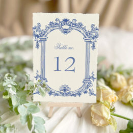 Mariage Floral Vintage français Numéro de table