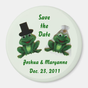 Mariage Froggy - Magnet Réservez la date