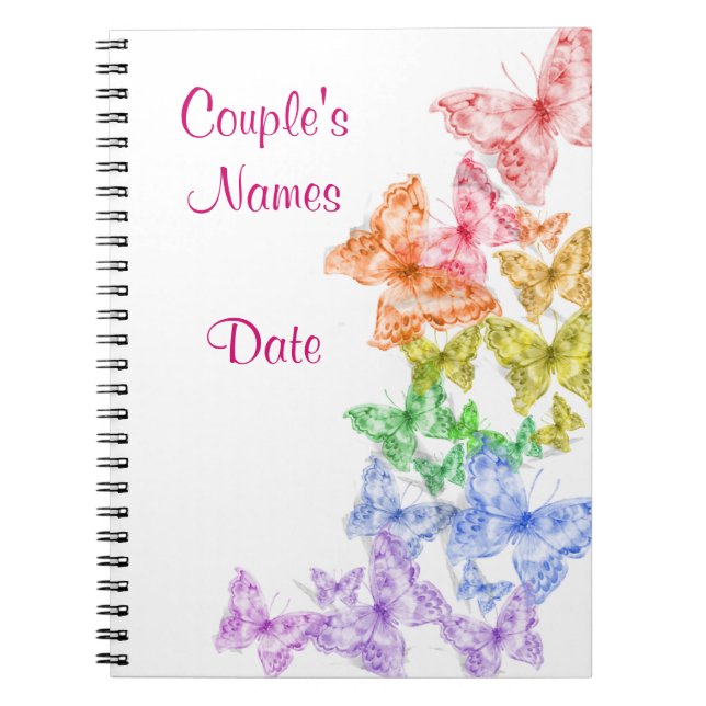 Mariage gai d'arc-en-ciel ou carnet de Guestbook (Devant)