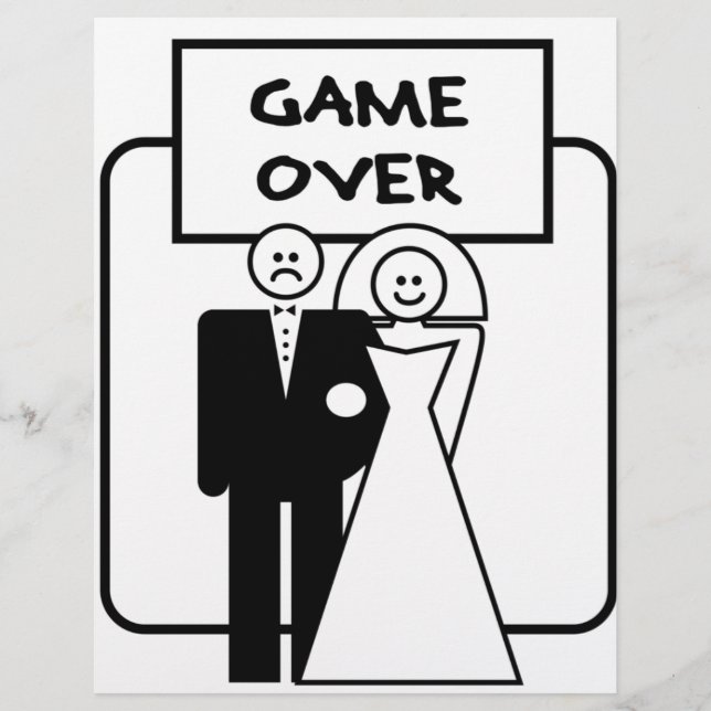 Mariage "Game Over" (Devant)