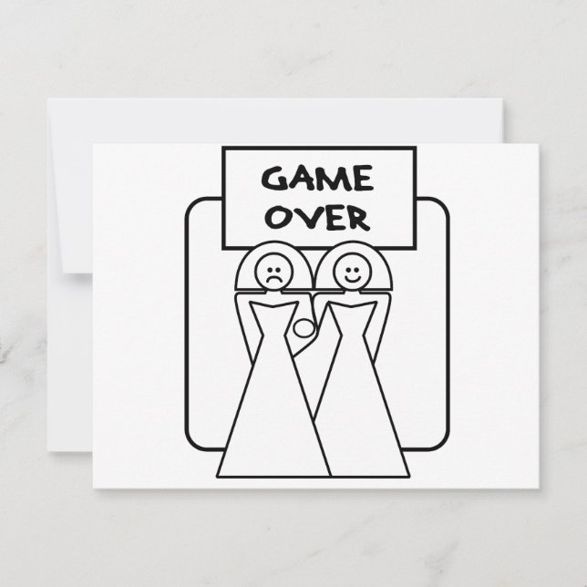 Mariage "Game Over" (Homosexuel) (Devant)