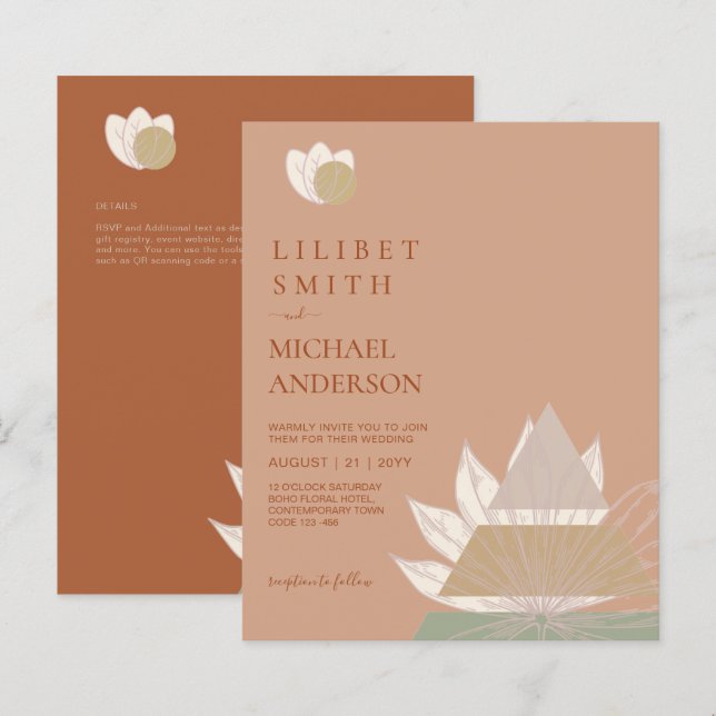 Mariage géométrique japonais Abstrait (Devant / Derrière)