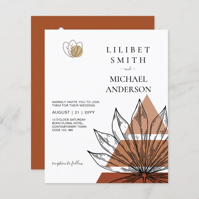 Mariage géométrique japonais Abstrait (Devant / Derrière)