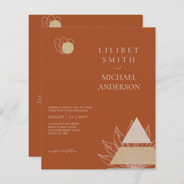 Mariage géométrique japonais Abstrait (Devant / Derrière)