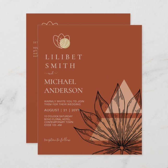 Mariage géométrique japonais Abstrait (Devant / Derrière)