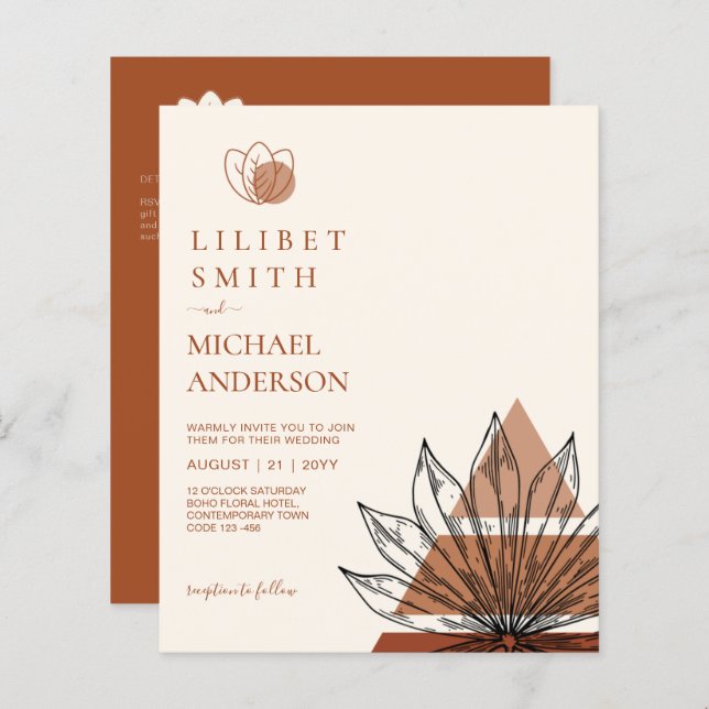 Mariage géométrique japonais Abstrait (Devant / Derrière)