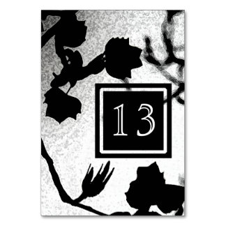 Mariage gothique Noir Blanc Silhouette Cartes de t
