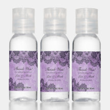 Mariage gothique violet de dentelle noire