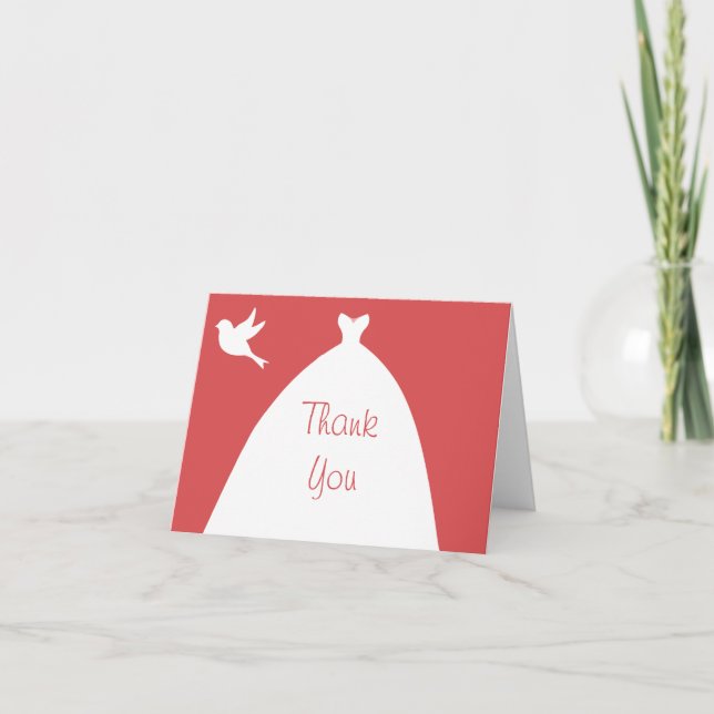 Mariage Gown Merci rose avec colombe blanche (Devant)