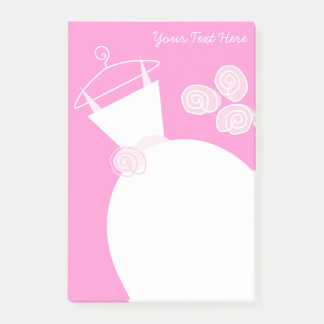 Mariage Gown Pink texte post-it note (Devant)
