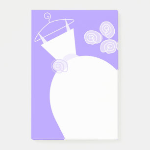 Mariage Gown Purple note verticale post-it