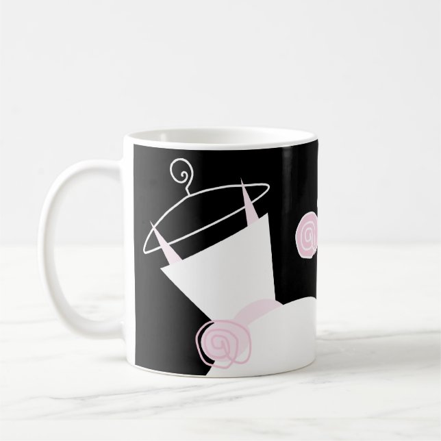 Mariage Gown rose 'Bride Groom' tasse noir (Gauche)