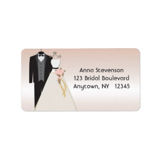 Mariage Gown, Tuxedo Peach Étiquette