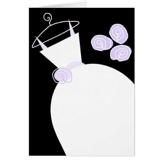 Mariage Gown violet noir vertical (Devant)