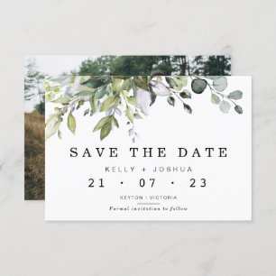 Mariage Gris Vert Foliage Sauvez La Carte Date