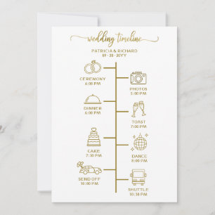 Mariage Icon Icon Chic Script Wedding Programme