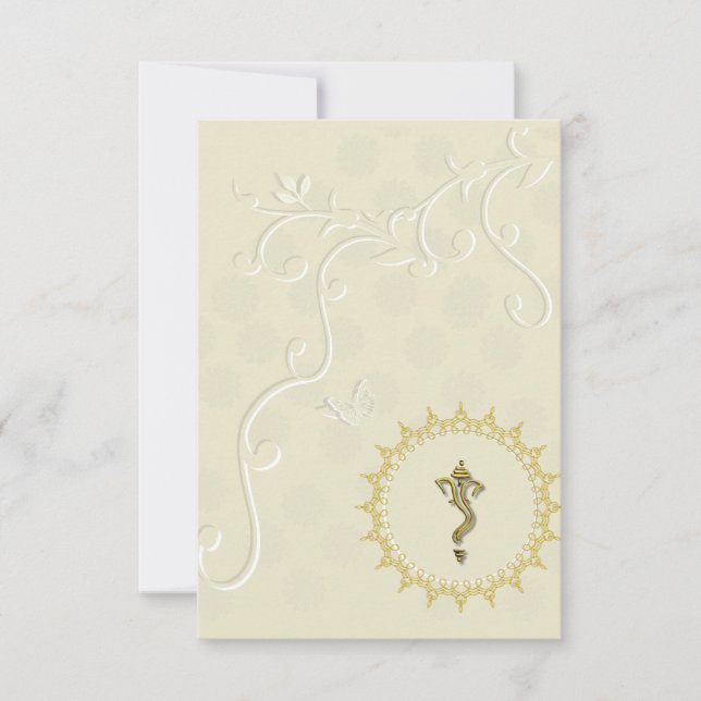 Mariage indien hindu Ganesha invitation (Devant)