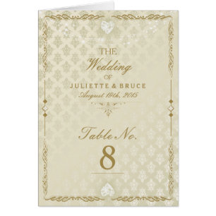 Mariage indien III - Carte de numéro de tableau