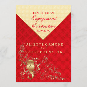 Mariage indien - Invitation de la partie d'engagem