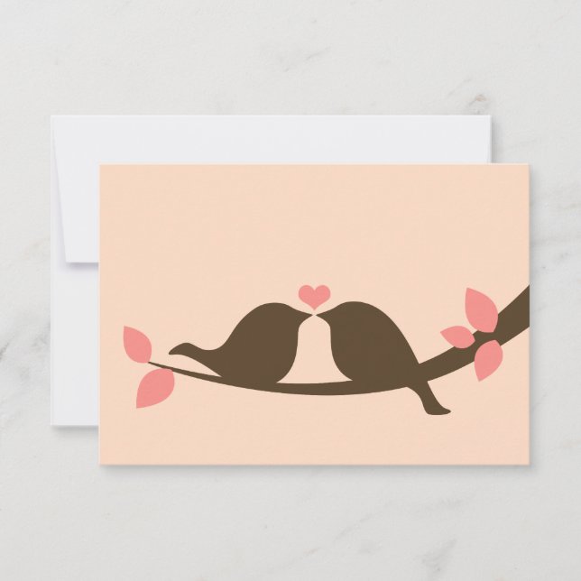 Mariage Inséparables au chocolat RSVP (Devant)