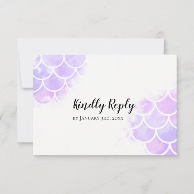 Mariage inspiré rose et mauve Sirène RSVP
