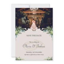 Mariage intérieur rustique Enregistrer la carte de