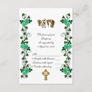 Mariage irlandais Croix celtique RSVP
