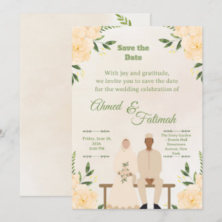 Mariage islamique, Enregistrez la date | Design mo