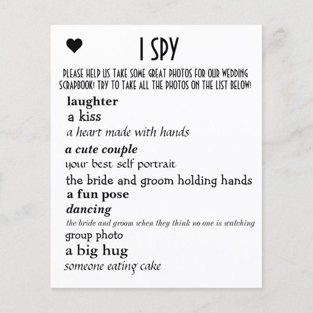 Mariage J'espionne (Devant)