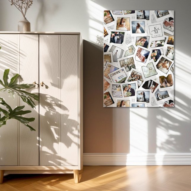 Mariage Keepsaké 30 Photo Collage White ID1065 (Créateur téléchargé)