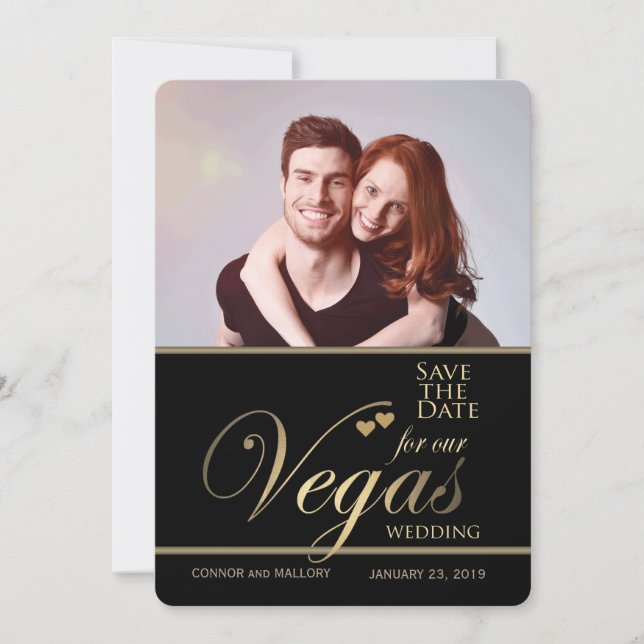 Mariage Las Vegas enregistrer la date modèle (Devant)