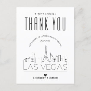 Mariage Las Vegas   Merci de venir ! Carte postale