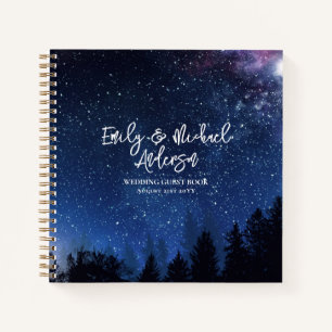 Mariage Livre d'invité Starry Night Galaxy Celesti