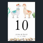 Mariage Llama Couple Numéro de table<br><div class="desc">Couple Llama Mariage Numéro de tableau.</div>