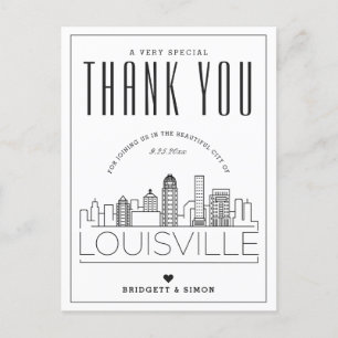 Mariage Louisville   Merci de venir ! Carte postal
