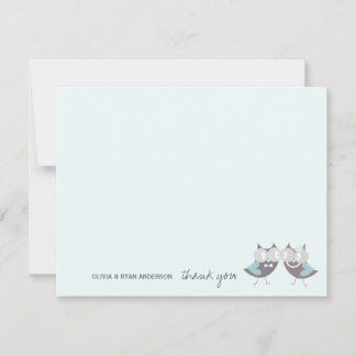 Mariage lunaire Chouettes Brown Merci de branches
