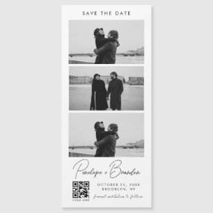 Mariage magnétique du code QR Script Photo Strip