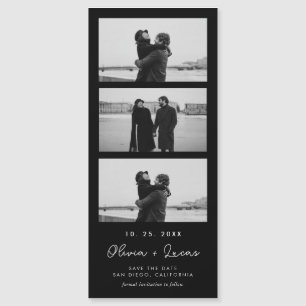 Mariage magnétique noir de la bande photo de scrip